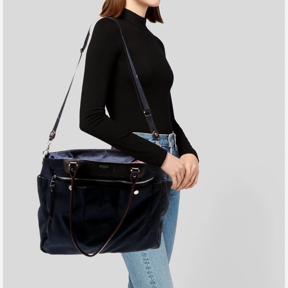 MZ Wallace Large Navy Handbag *Flawed* - Picture 2 of 11